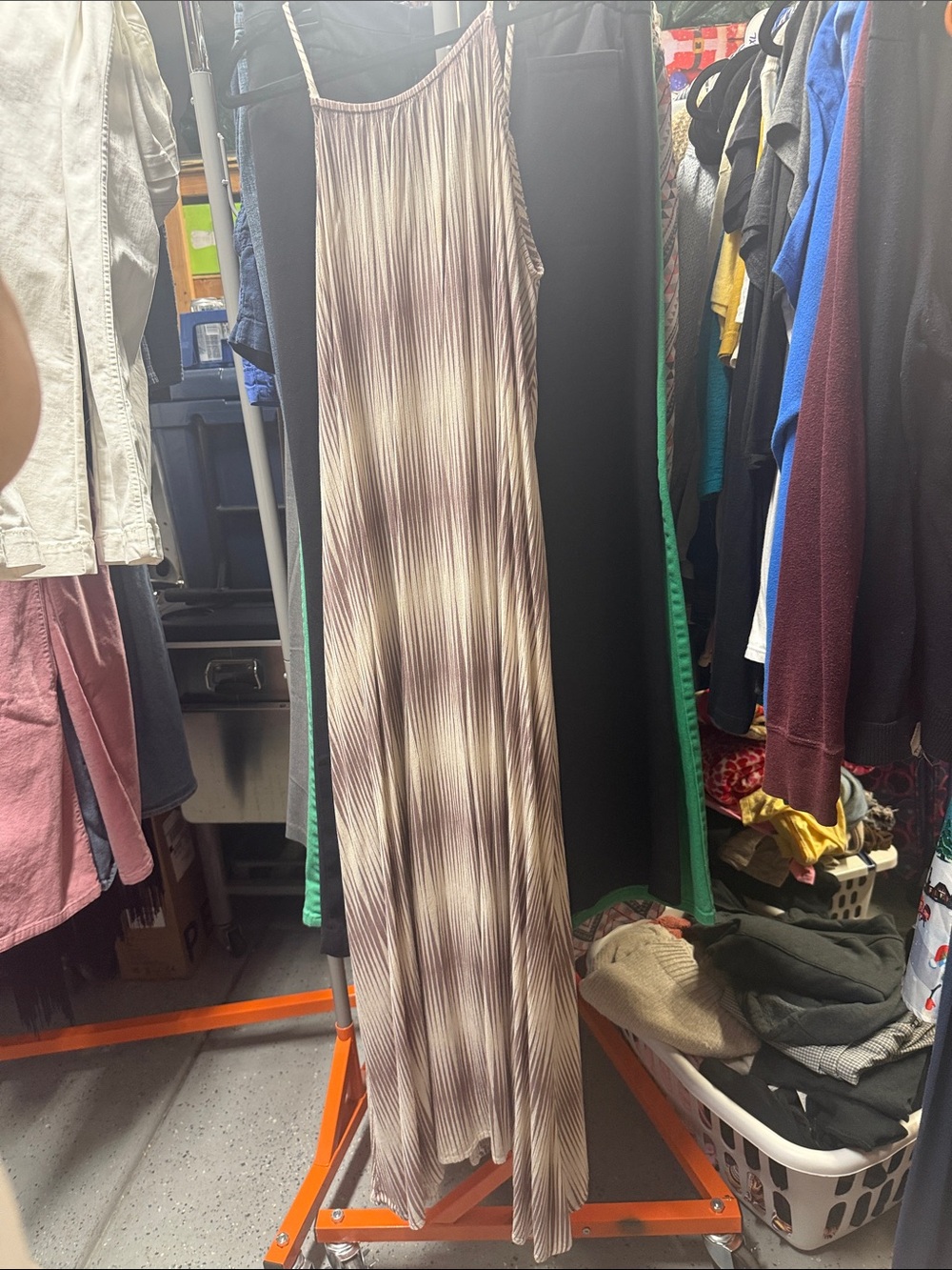 a new day Beige and Taupe Maxi Dress